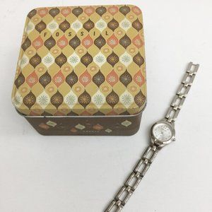 FOSSIL Womens Wristwatch ES-9048 2003 + Metal Box